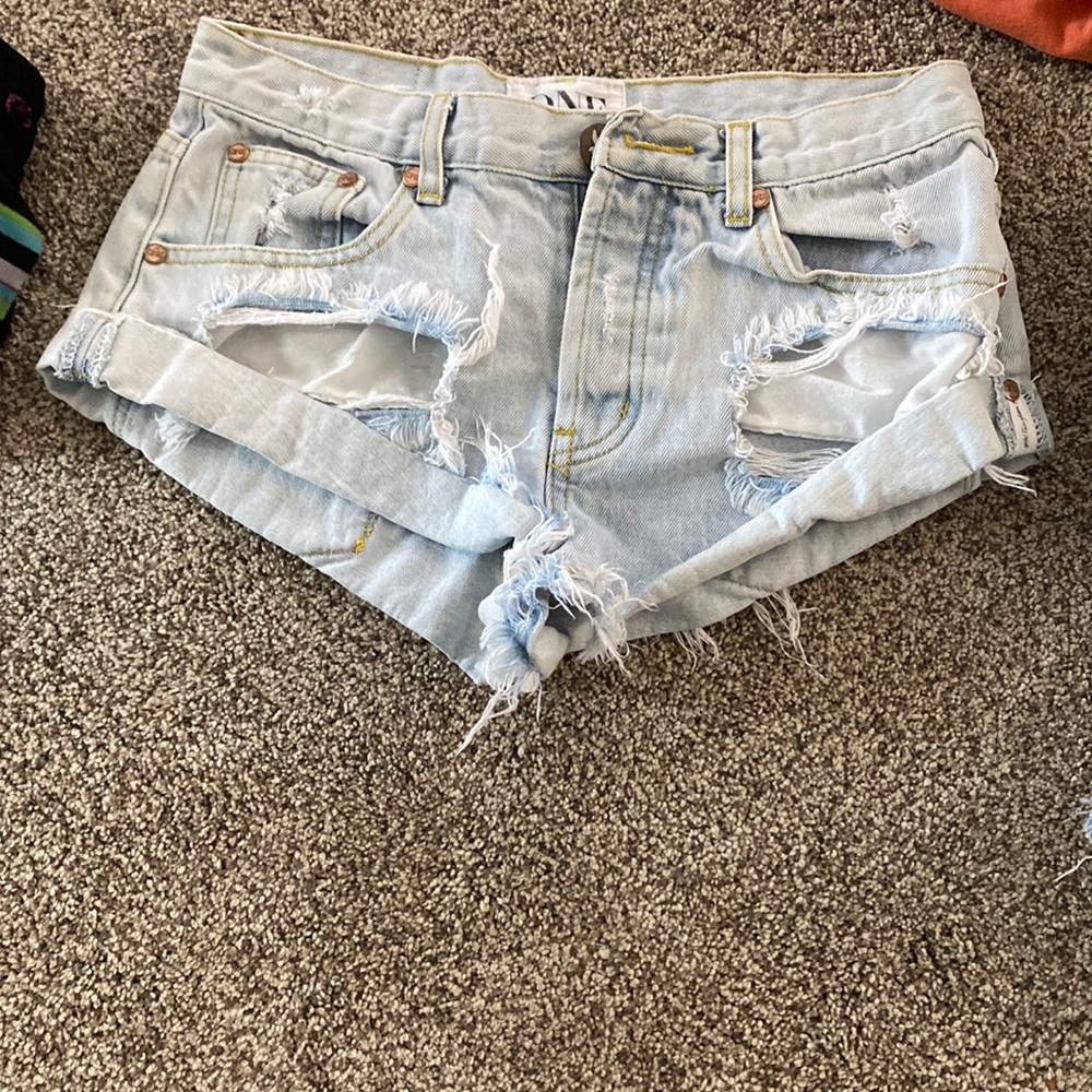 Short blue holy shorts